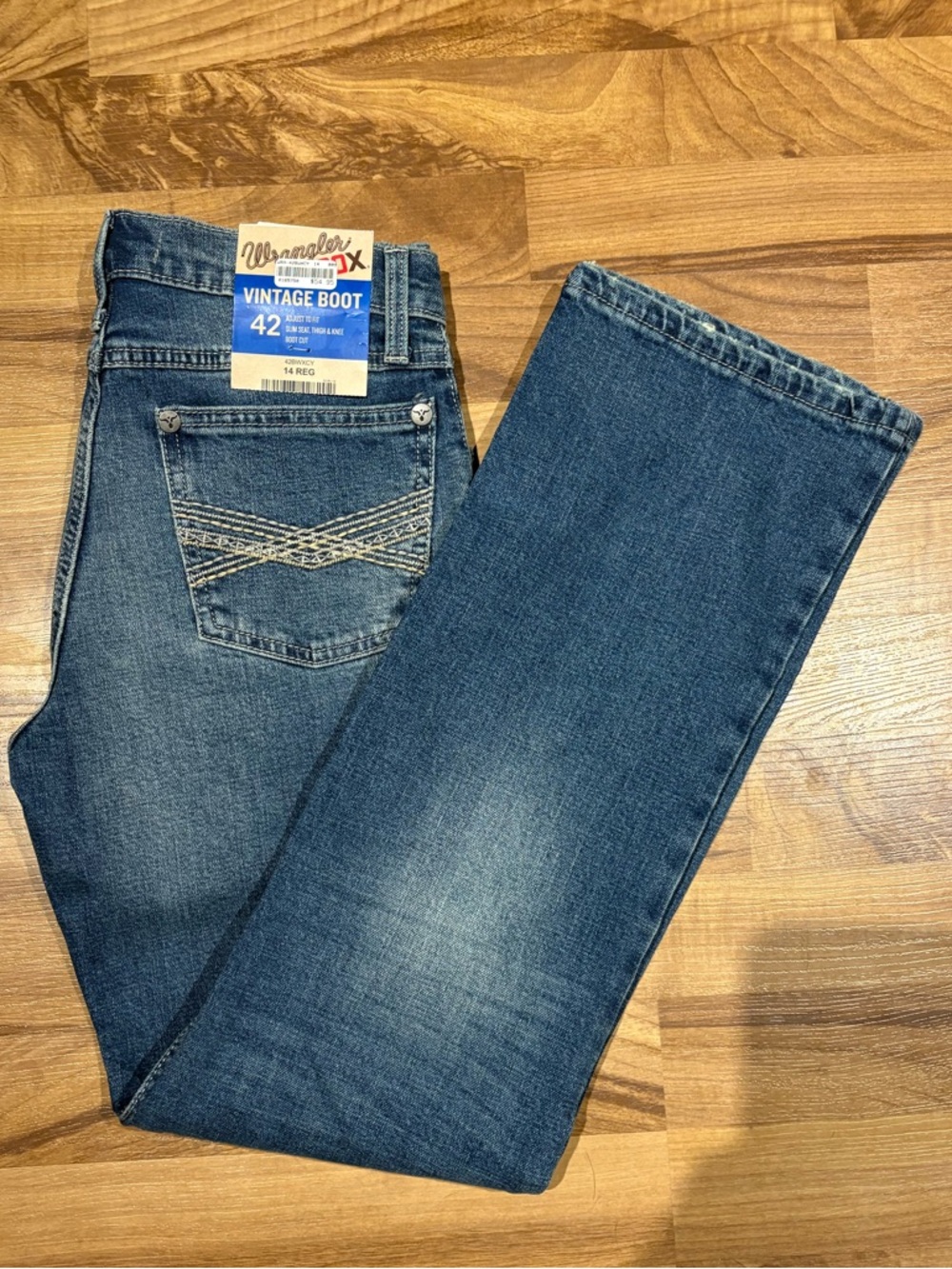 NWT Wrangler Vintage Boot Jean Size 14 Regular Children’s Boys